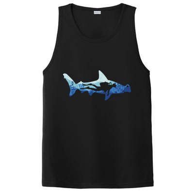 Hammerhead Shark Diver Ocean PosiCharge Competitor Tank