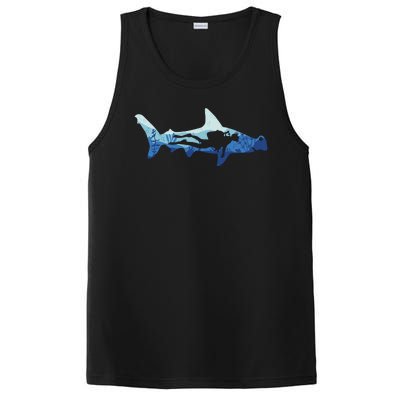 Hammerhead Shark Diver Ocean PosiCharge Competitor Tank