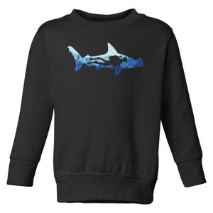 Hammerhead Shark Diver Ocean Toddler Sweatshirt