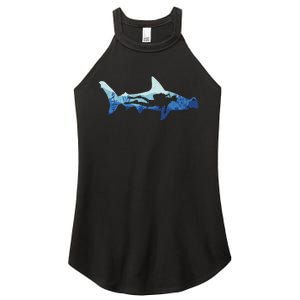 Hammerhead Shark Diver Ocean Women's Perfect Tri Rocker Tank