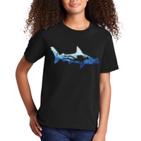 Hammerhead Shark Diver Ocean Kids T-Shirt