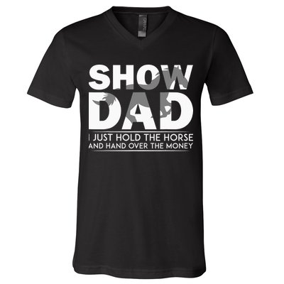 Horse Show Dad Father's Day V-Neck T-Shirt
