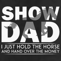 Horse Show Dad Father's Day Adult Drive Performance Visor