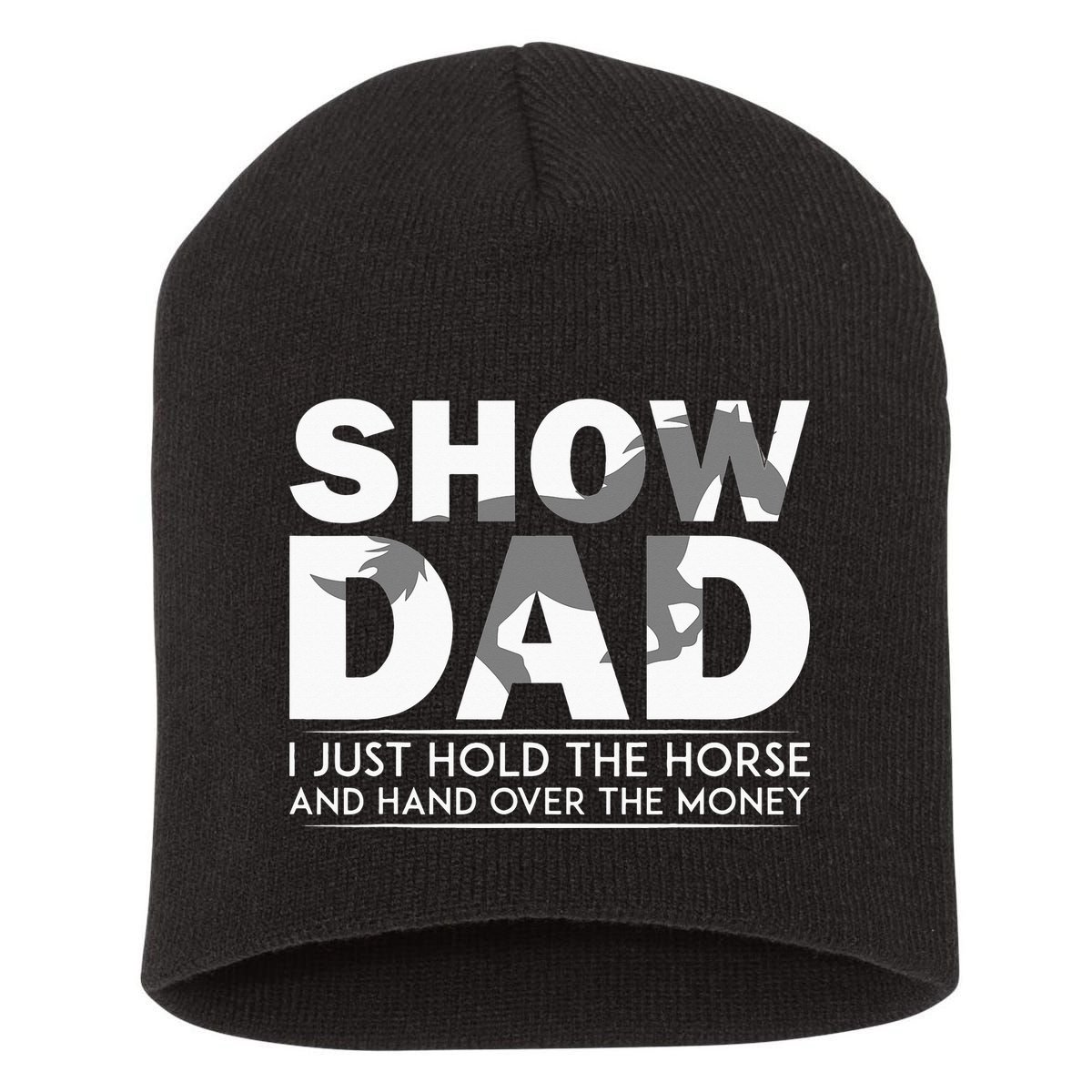 Horse Show Dad Father's Day Short Acrylic Beanie