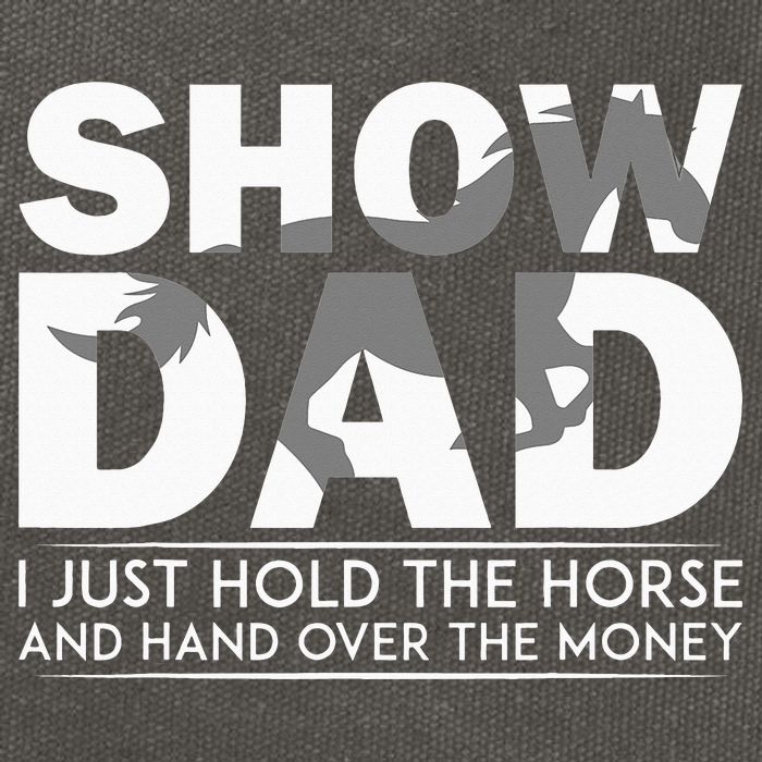 Horse Show Dad Father's Day Cotton Canvas Backpack