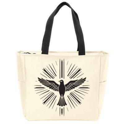 Holy Spirit Dove Praise Jesus Pentecost Zip Tote Bag