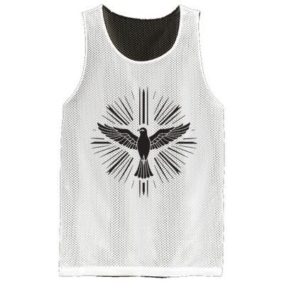 Holy Spirit Dove Praise Jesus Pentecost Mesh Reversible Basketball Jersey Tank