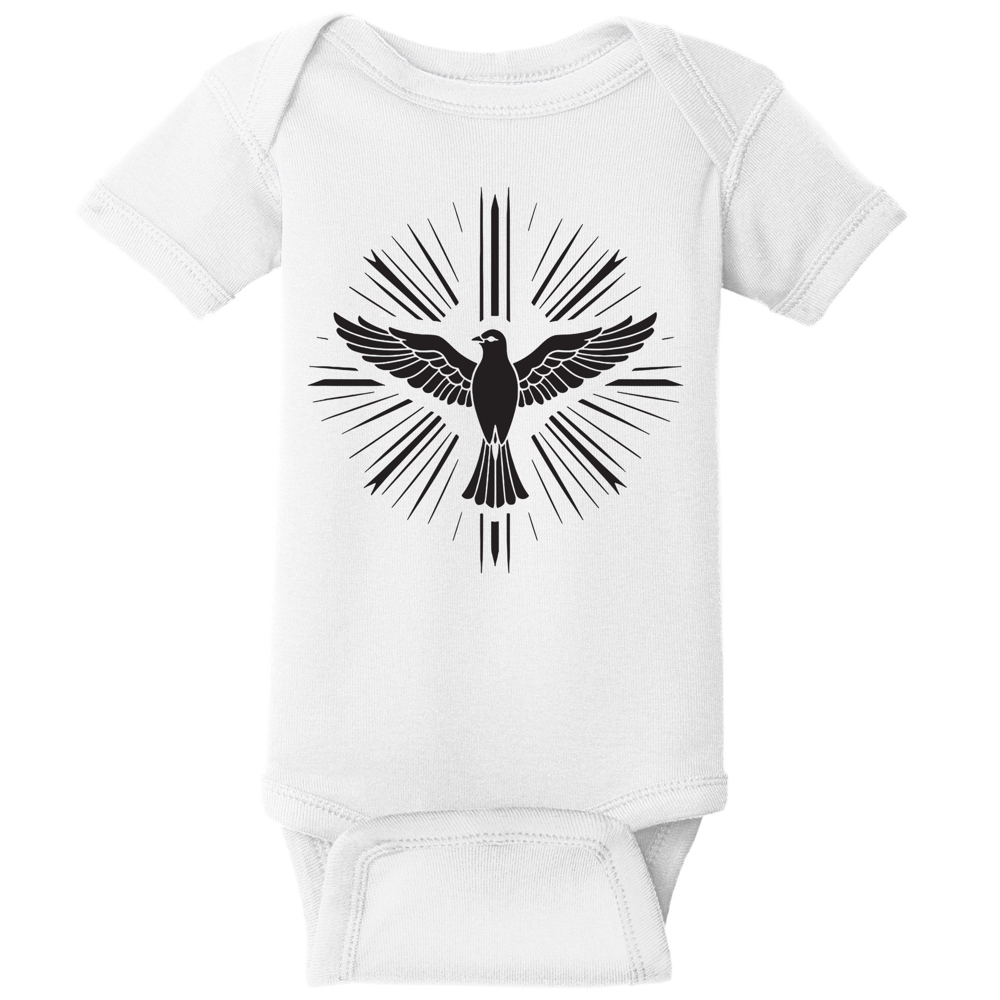 Holy Spirit Dove Praise Jesus Pentecost Baby Bodysuit