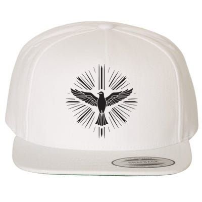 Holy Spirit Dove Praise Jesus Pentecost Wool Snapback Cap
