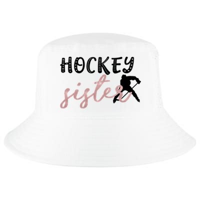 Hockey Sister Design Player Silhouette Gift Cool Comfort Performance Bucket Hat
