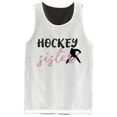 Hockey Sister Design Player Silhouette Gift Mesh Reversible Basketball Jersey Tank