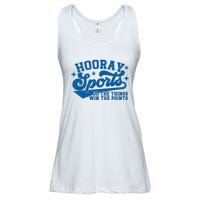 Hooray Sports do the things win the points Funny Blue sports Ladies Essential Flowy Tank