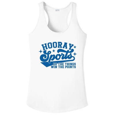 Hooray Sports do the things win the points Funny Blue sports Ladies PosiCharge Competitor Racerback Tank