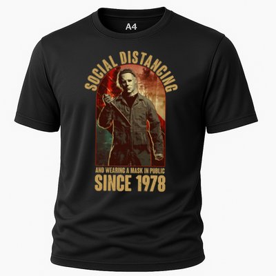 Halloween Social Distancing And Wearing A Mask Since 1978 Performance Shirt