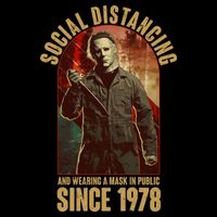 Halloween Social Distancing And Wearing A Mask Since 1978 Sweatshirt