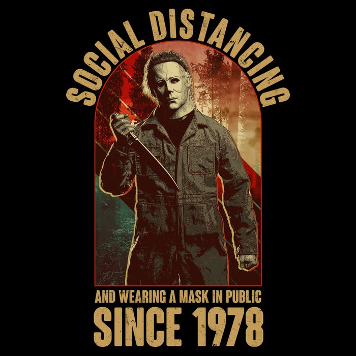 Halloween Social Distancing And Wearing A Mask Since 1978 Sweatshirt
