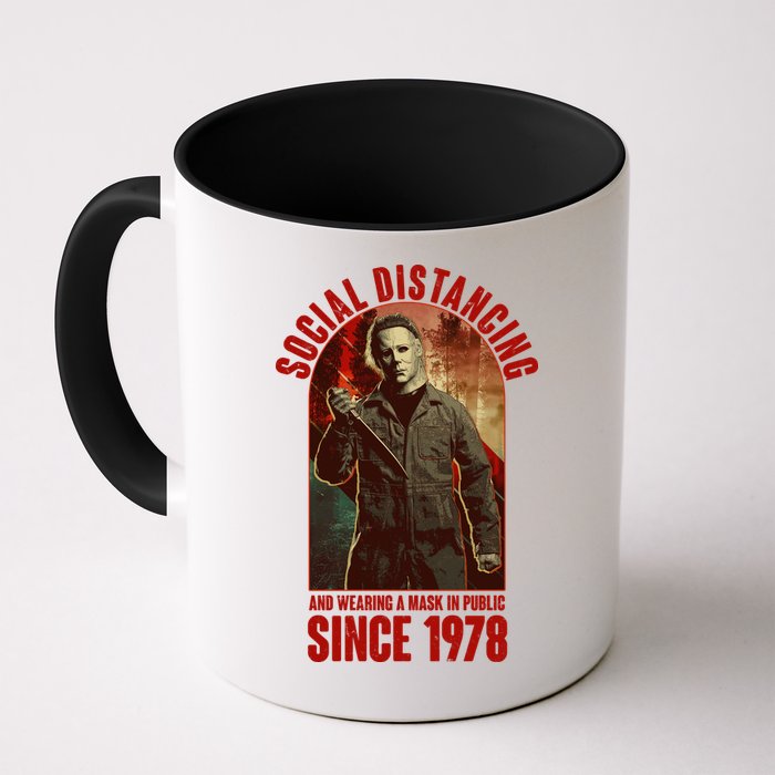 Halloween Social Distancing And Wearing A Mask Since 1978 Mug