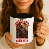 Halloween Social Distancing And Wearing A Mask Since 1978 Mug
