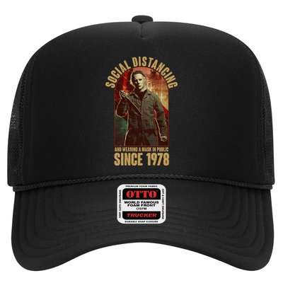 Halloween Social Distancing And Wearing A Mask Since 1978 Trucker Hat