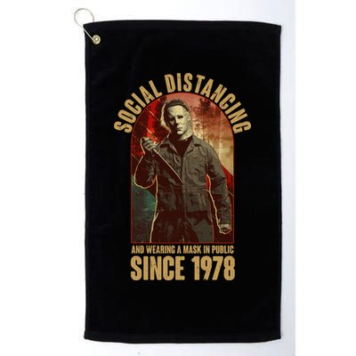Halloween Social Distancing And Wearing A Mask Since 1978 Golf Towel
