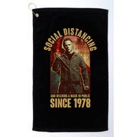 Halloween Social Distancing And Wearing A Mask Since 1978 Golf Towel