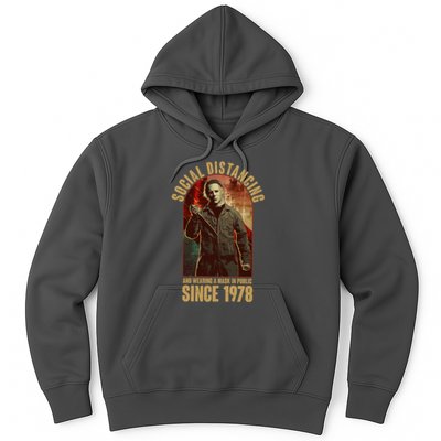 Halloween Social Distancing And Wearing A Mask Since 1978 Hoodie