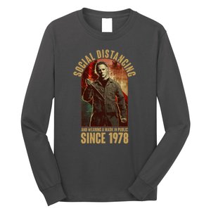 Halloween Social Distancing And Wearing A Mask Since 1978 Long Sleeve Shirt