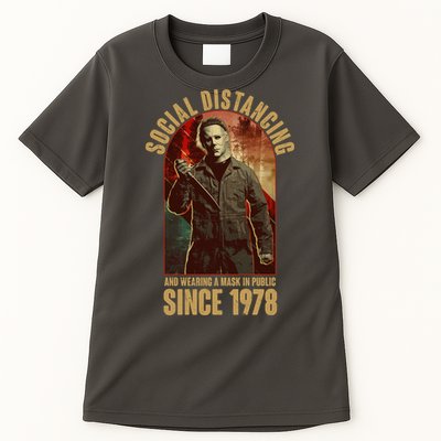 Halloween Social Distancing And Wearing A Mask Since 1978 Tall T-Shirt