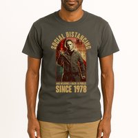 Halloween Social Distancing And Wearing A Mask Since 1978 Tall T-Shirt