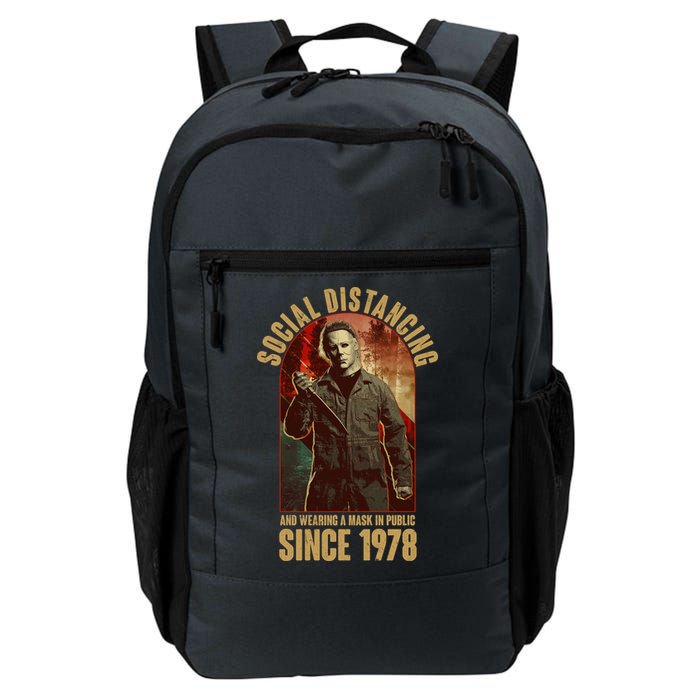 Halloween Social Distancing And Wearing A Mask Since 1978 Backpack