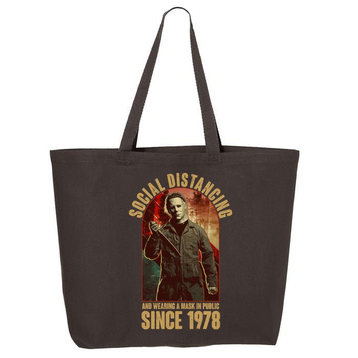 Halloween Social Distancing And Wearing A Mask Since 1978 25L Jumbo Tote