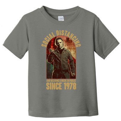 Halloween Social Distancing And Wearing A Mask Since 1978 Toddler T-Shirt
