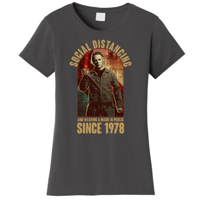 Halloween Social Distancing And Wearing A Mask Since 1978 Women's T-Shirt