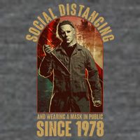 Halloween Social Distancing And Wearing A Mask Since 1978 Wool Snapback Cap