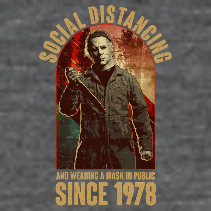 Halloween Social Distancing And Wearing A Mask Since 1978 Wool Snapback Cap