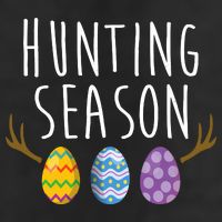 Hunting Season Deer Easter Eggs 7 Panel Mesh Trucker Snapback Hat