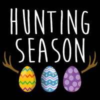 Hunting Season Deer Easter Eggs Flexfit Unipanel Trucker Cap