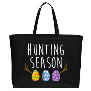 Hunting Season Deer Easter Eggs Cotton Canvas Jumbo Tote