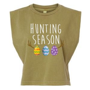 Hunting Season Deer Easter Eggs Garment-Dyed Women's Muscle Tee