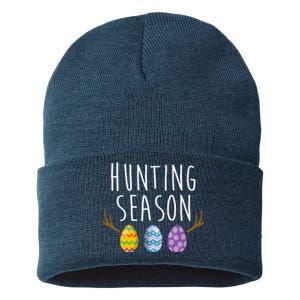 Hunting Season Deer Easter Eggs Sustainable Knit Beanie