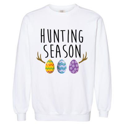 Hunting Season Deer Easter Eggs Garment-Dyed Sweatshirt