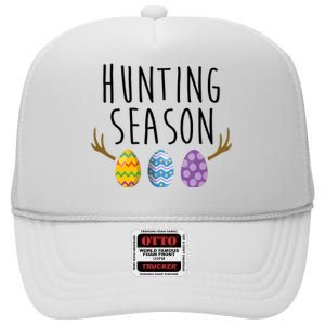 Hunting Season Deer Easter Eggs High Crown Mesh Back Trucker Hat