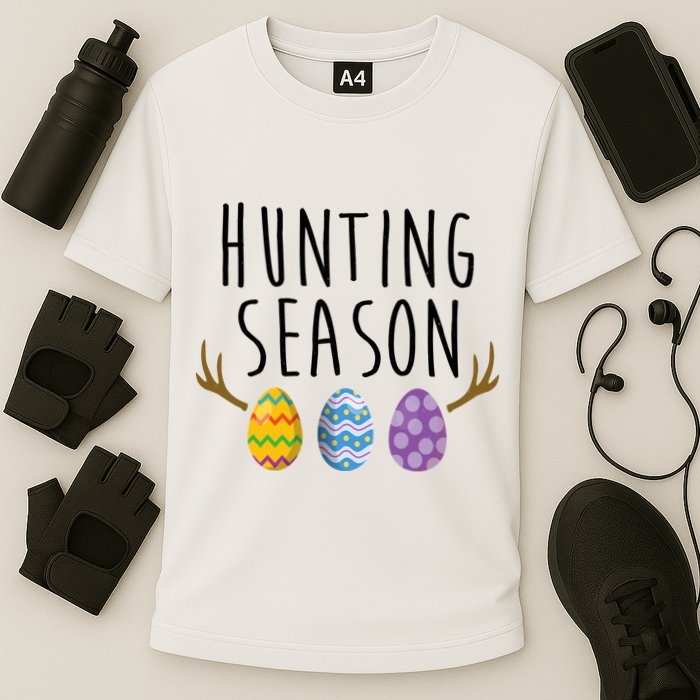 Hunting Season Deer Easter Eggs Cooling Performance Crew T-Shirt