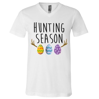 Hunting Season Deer Easter Eggs V-Neck T-Shirt