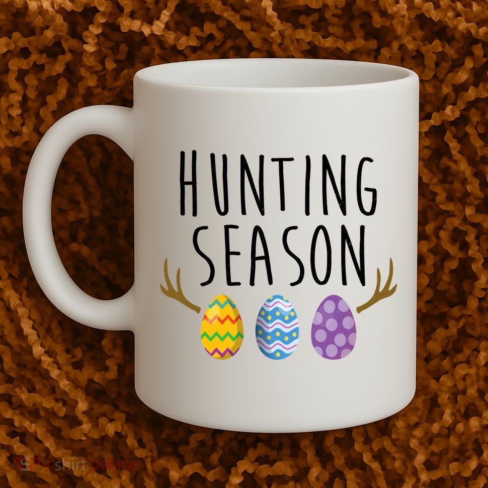 Hunting Season Deer Easter Eggs Mug
