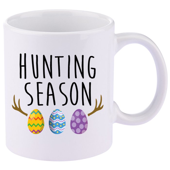 Hunting Season Deer Easter Eggs 11oz C Handle Ceramic Mug