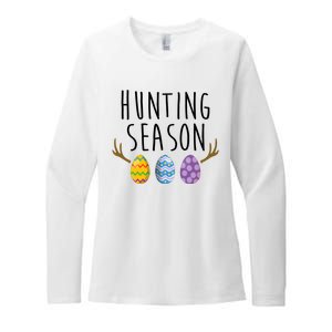 Hunting Season Deer Easter Eggs Womens CVC Long Sleeve Shirt