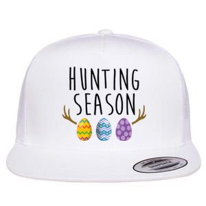 Hunting Season Deer Easter Eggs Flat Bill Trucker Hat