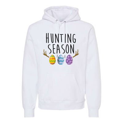 Hunting Season Deer Easter Eggs Premium Hoodie