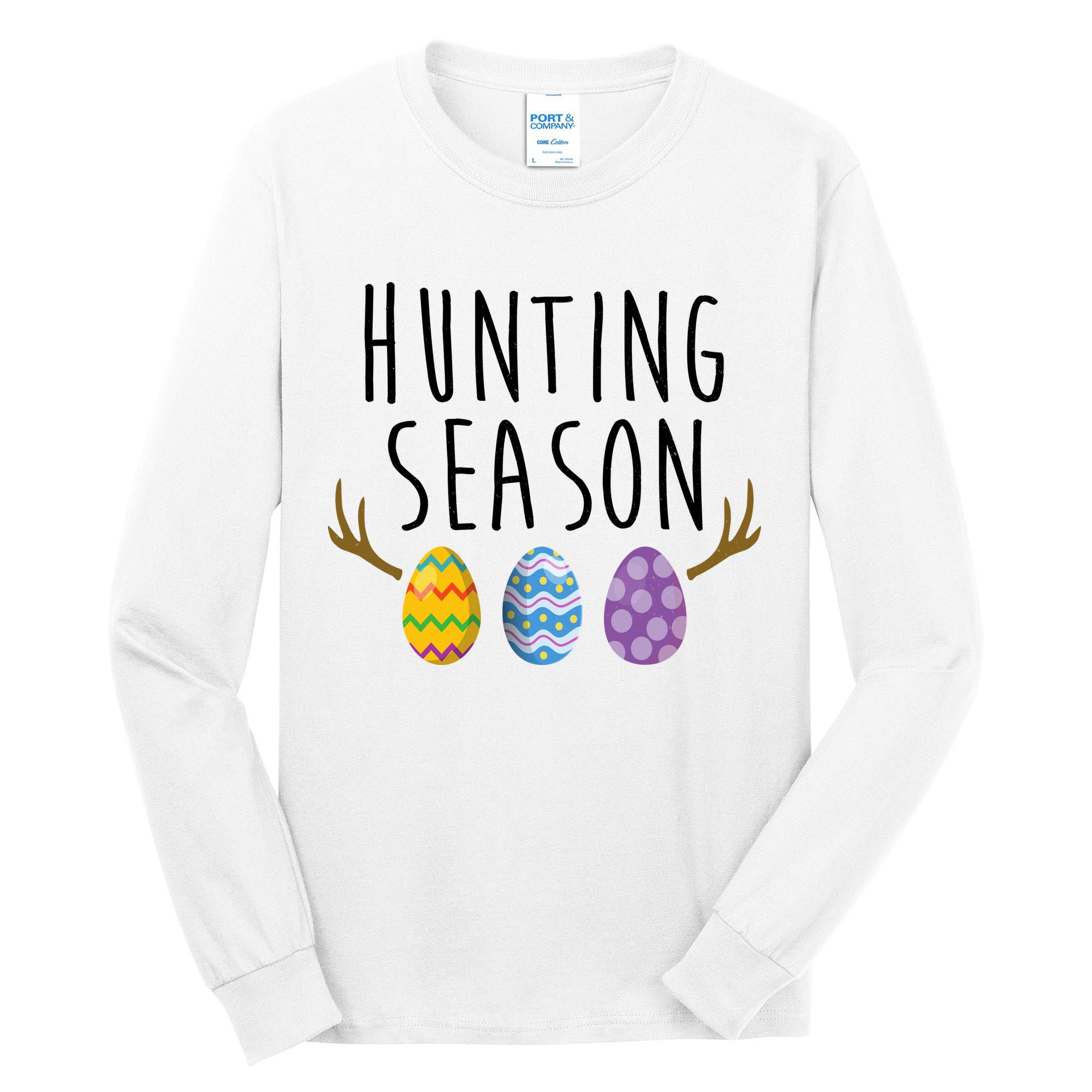 Hunting Season Deer Easter Eggs Tall Long Sleeve T-Shirt